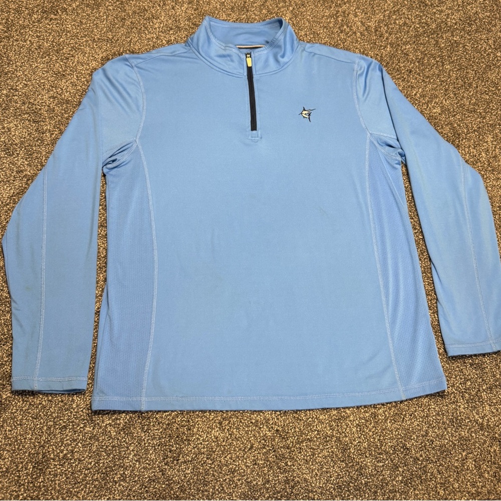 White Water 1/4 Zip Montauk Men’s Blue Performance Pullover XL EUC